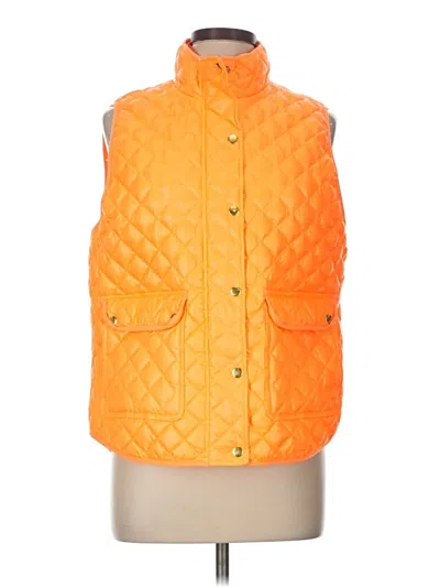 Pre-owned Jcrew Vest In Orange