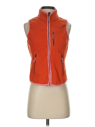 Pre-owned Jcrew Vest In Orange