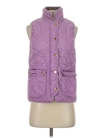 Pre-owned Jcrew Vest In Purple
