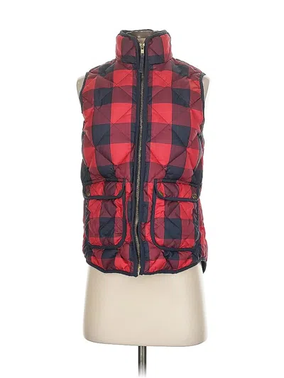 Pre-owned Jcrew Vest In Red