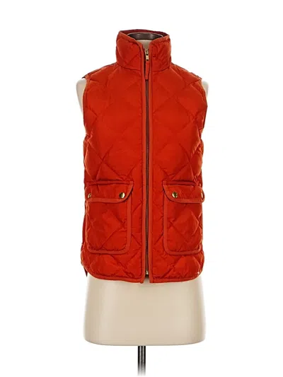 Pre-owned Jcrew Vest In Red