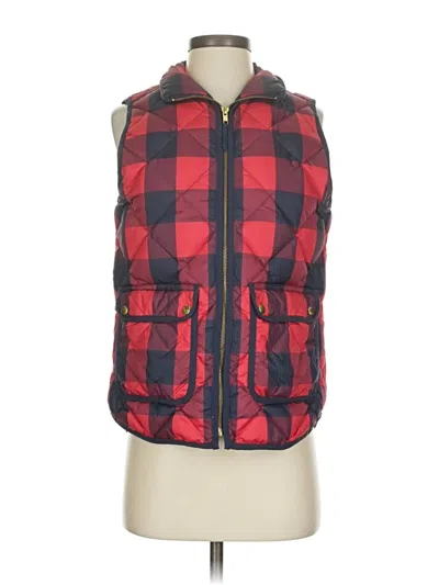 Pre-owned Jcrew Vest In Red