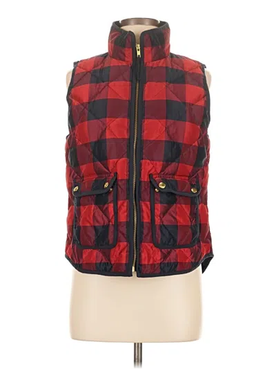 Pre-owned Jcrew Vest In Red