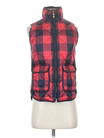 Pre-owned Jcrew Vest In Red