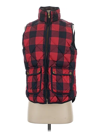 Pre-owned Jcrew Vest In Red