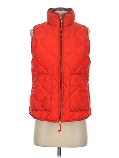 Pre-owned Jcrew Vest In Red