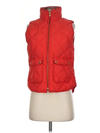 Pre-owned Jcrew Vest In Red