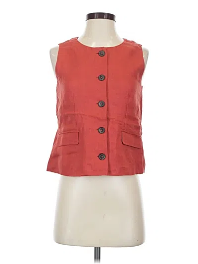 Pre-owned Jcrew Vest In Red