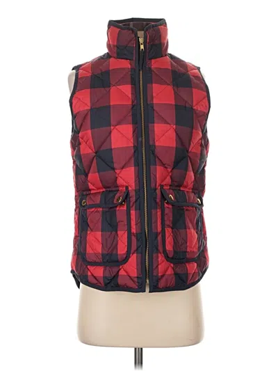 Pre-owned Jcrew Vest In Red