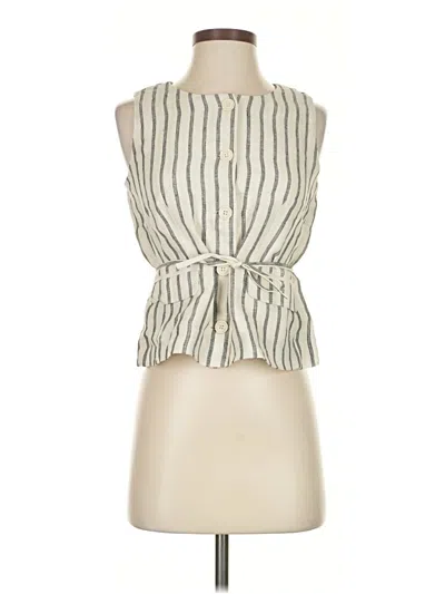 Pre-owned Jcrew Vest In White