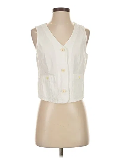 Pre-owned Jcrew Vest In White