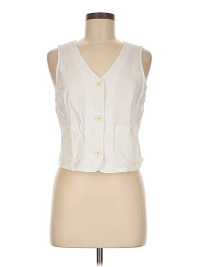 Pre-owned Jcrew Vest In White