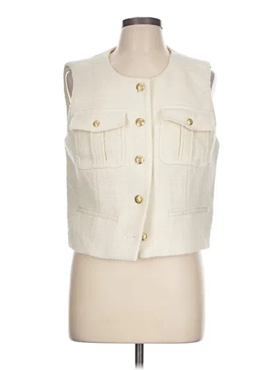 Pre-owned Jcrew Vest In White