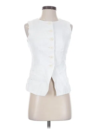 Pre-owned Jcrew Vest In White