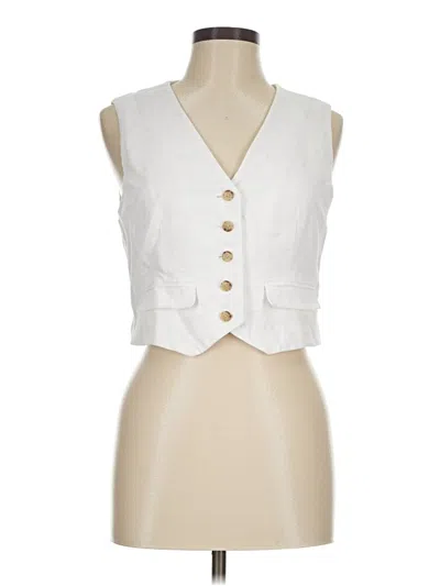 Pre-owned Jcrew Vest In White