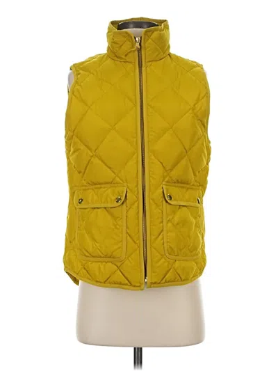 Pre-owned Jcrew Vest In Yellow