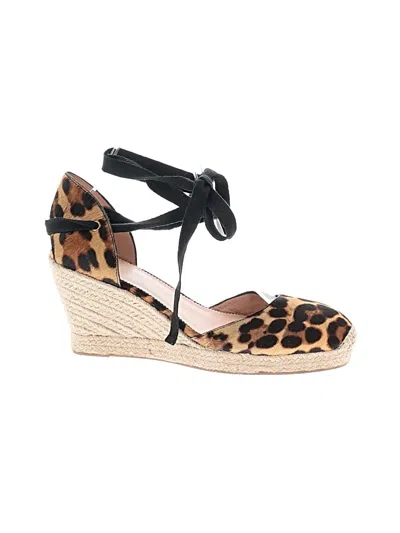 Pre-owned Jcrew Wedges In Brown