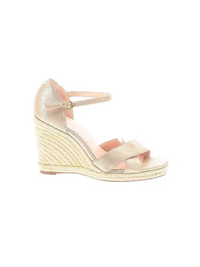 Pre-owned Jcrew Wedges In Gold