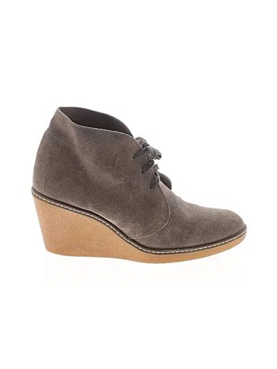 Pre-owned Jcrew Wedges In Gray