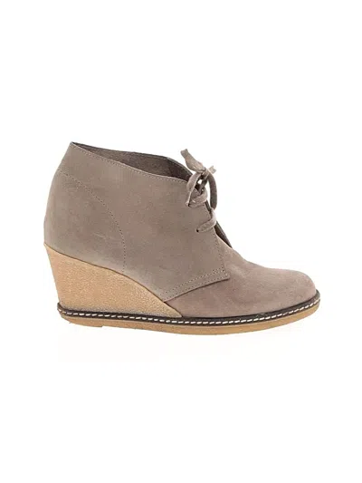 Pre-owned Jcrew Wedges In Gray