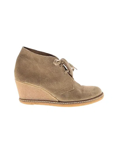 Pre-owned Jcrew Wedges In Tan