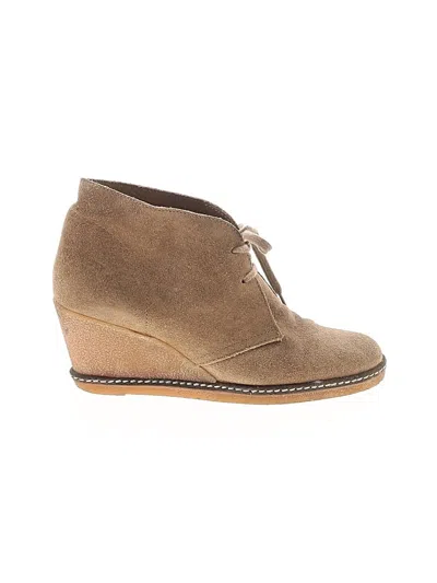 Pre-owned Jcrew Wedges In Tan
