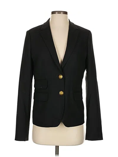 Pre-owned Jcrew Wool Blazer Jacket In Black