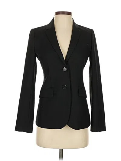 Pre-owned Jcrew Wool Blazer Jacket In Black