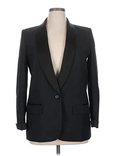 Pre-owned Jcrew Wool Blazer Jacket In Black