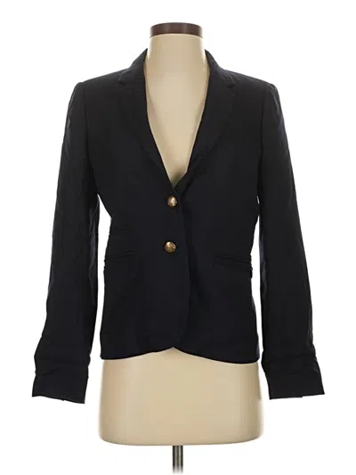 Pre-owned Jcrew Wool Blazer Jacket In Black