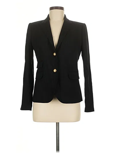 Pre-owned Jcrew Wool Blazer Jacket In Black