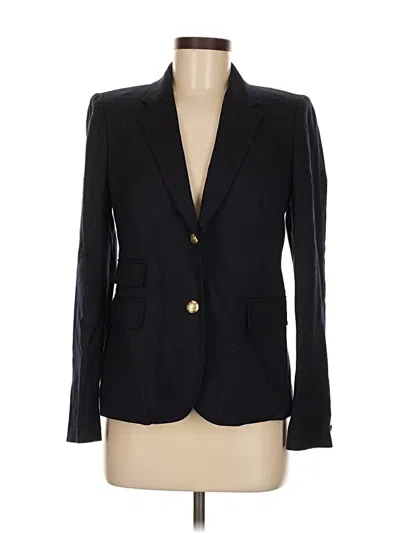 Pre-owned Jcrew Wool Blazer Jacket In Black