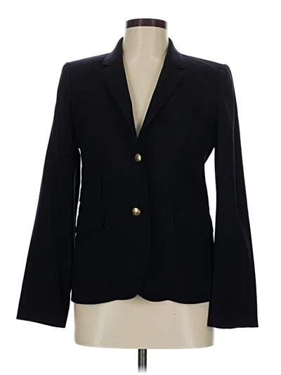 Pre-owned Jcrew Wool Blazer Jacket In Black