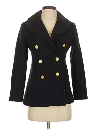Pre-owned Jcrew Wool Blazer Jacket In Black