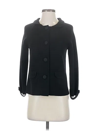 Pre-owned Jcrew Wool Blazer Jacket In Black