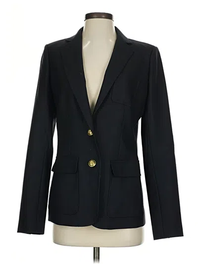 Pre-owned Jcrew Wool Blazer Jacket In Black