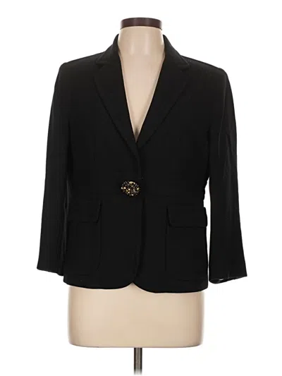 Pre-owned Jcrew Wool Blazer Jacket In Black