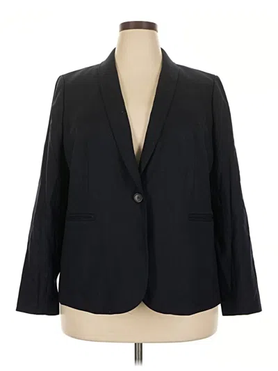Pre-owned Jcrew Wool Blazer Jacket In Black