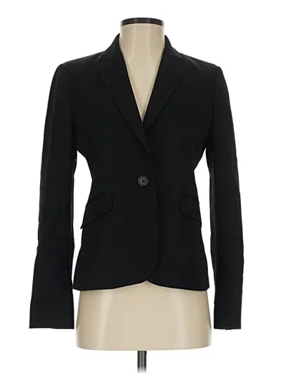 Pre-owned Jcrew Wool Blazer Jacket In Black