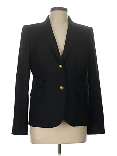 Pre-owned Jcrew Wool Blazer Jacket In Black