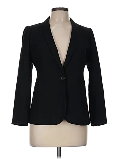 Pre-owned Jcrew Wool Blazer Jacket In Black