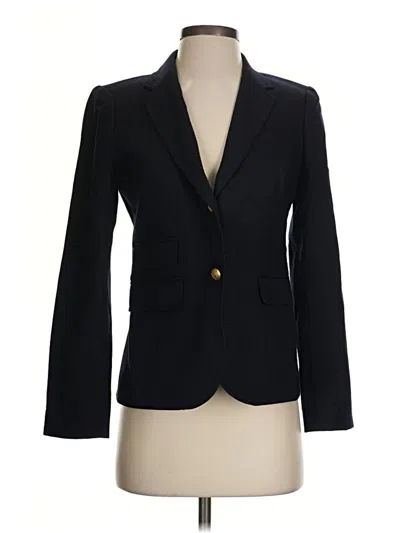 Pre-owned Jcrew Wool Blazer Jacket In Black
