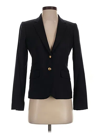 Pre-owned Jcrew Wool Blazer Jacket In Black