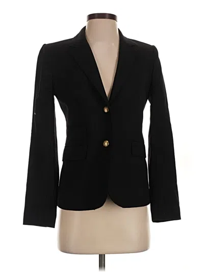 Pre-owned Jcrew Wool Blazer Jacket In Black