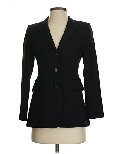 Pre-owned Jcrew Wool Blazer Jacket In Black