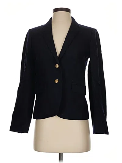 Pre-owned Jcrew Wool Blazer Jacket In Black