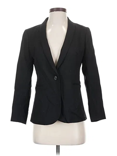 Pre-owned Jcrew Wool Blazer Jacket In Black