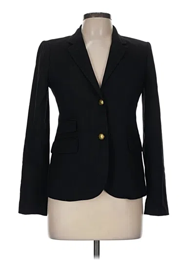 Pre-owned Jcrew Wool Blazer Jacket In Black