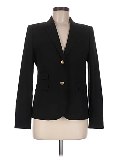 Pre-owned Jcrew Wool Blazer Jacket In Black
