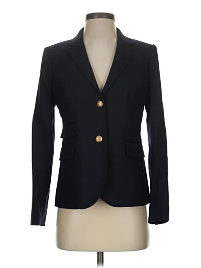 Pre-owned Jcrew Wool Blazer Jacket In Black